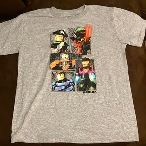 Roblox Graphic T-Shirt - Gray